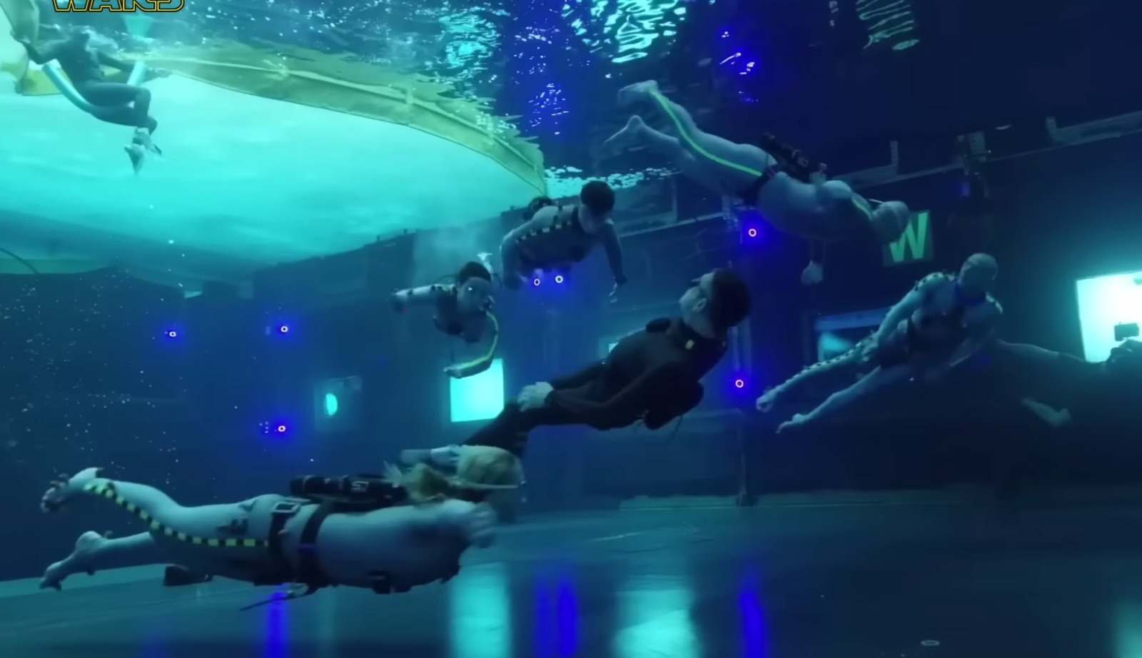 SCUBAJET in Avatar - Making of scene in the pool